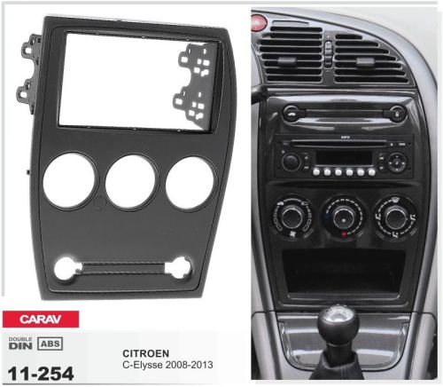 Carav 11-254 2din car radio dash kit panel for citroen c-elysse 2008-2013