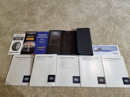 2013 range rover sport handbook owners manual with original leather case