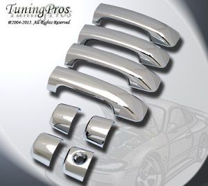 2007-2013 toyota tundra chrome door handle cover 8pc set 2 door 1 keyhole