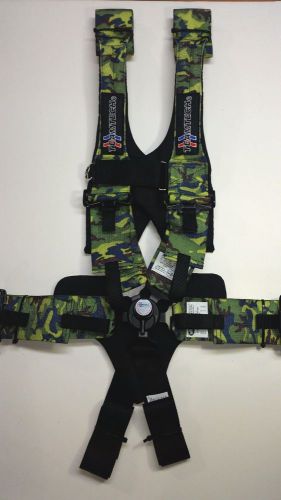 Teamtech camouflage 6 point camlock racing safety seat belt harness- sfi 16.1!!!