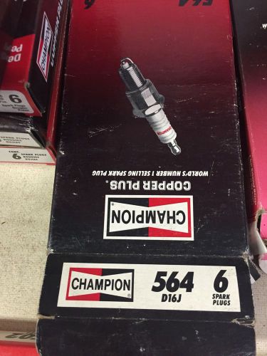 4 new copper plus champion 564 d16j industrial spark plug fits john deere plugs