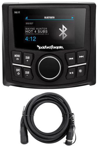 Rockford fosgate pmx-1r wired marine remote w/2.7&#034; display pmx-8bb/pmx-5/pmx-2