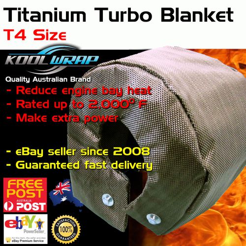 Turbo blanket heat shield beanie cover titanium hi temp t4 gt55, t61, t71, t78,