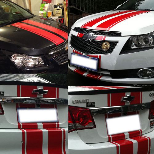 Car vinyl decals dual racing stripes sticker hood rear for cruze #699