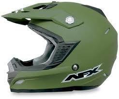 New afx fx-19 offroad motorcycle helmet, flat olive drab, 2xl/xxl