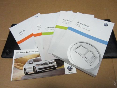 2015 volkswagen passat owners manual  (oem) - j2878