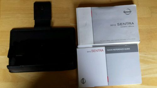 2012 nissan sentra owner&#039;s manual set &amp; case