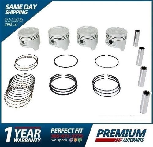 1 engine piston set npr 10-650-0 fits toyota tercel 1986 - 1994