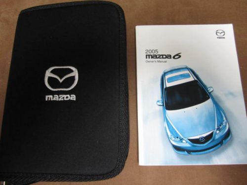 2005 mazda 6 owners manual w/case 05 free shipping