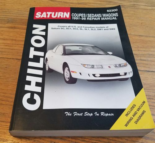 Chilton repair manual saturn 1991-02 coupes/sedan/wagon 62300