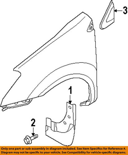 Nissan oem 96318jm00a fender-finish molding