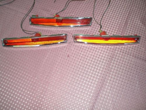 74 75 76 cadillac lot of 3 side marker lights 5948207 lo  5948311 li  5948312 ri