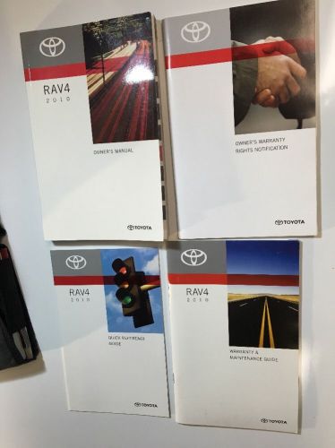 2010 toyota rav4 owners manual set. free same day shipping! #098