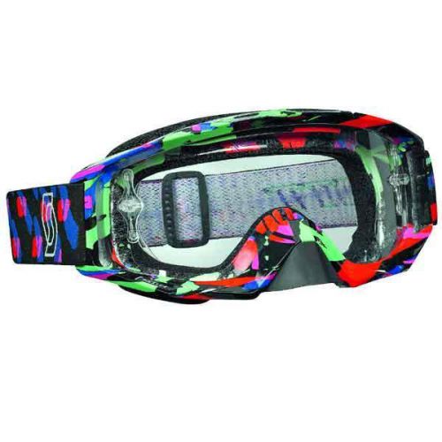 Scott usa tyrant mx/offroad goggles plasma black/clear lens