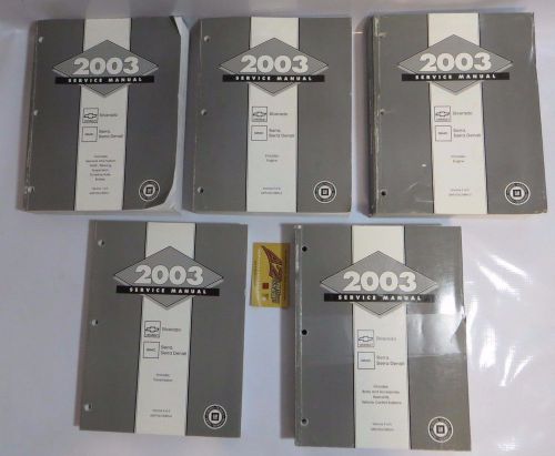 2003 chevrolet gmc c/k truck service manual set silverado sierra suburban 2