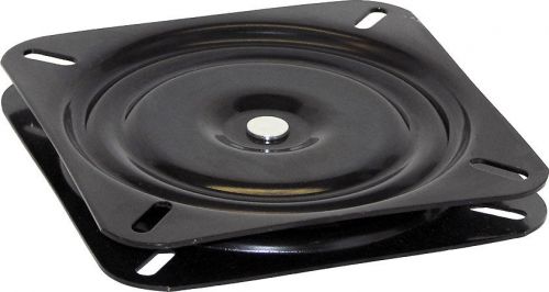 Soreline marine black powder coated 7&#034; x 7&#034; flat seat swivel