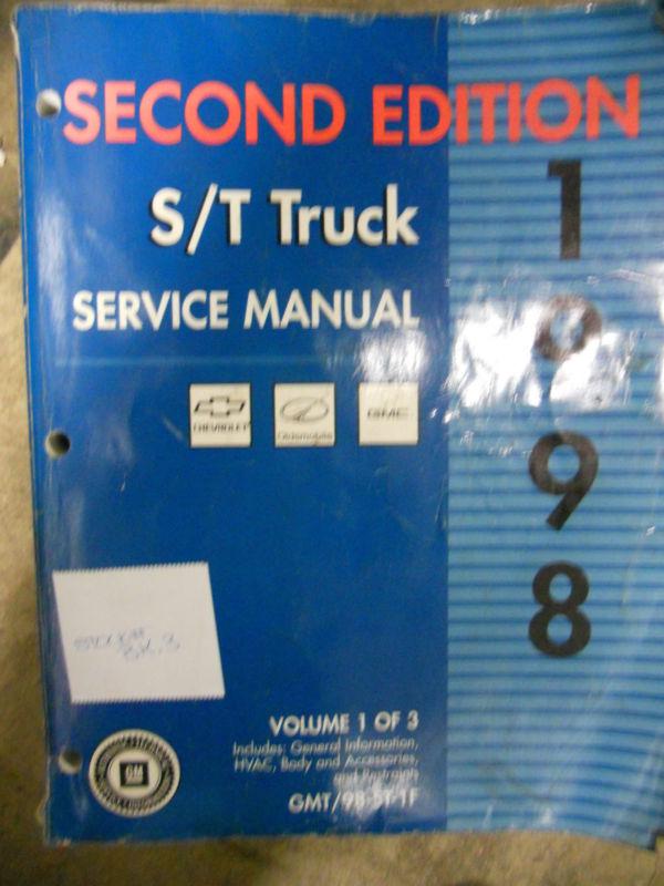 1998 s/t truck factory service manuals 3 volume set - used- bk-3