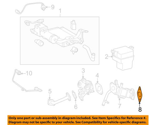 Toyota oem emission-egr pipe gasket 2568537010