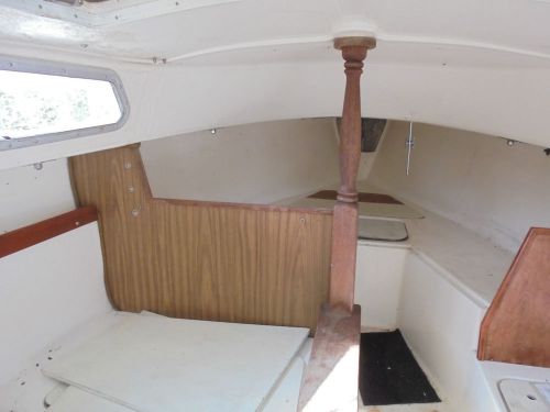 Catalina 22 sailboat-port teak bulkhead off a 1974 catalina 22