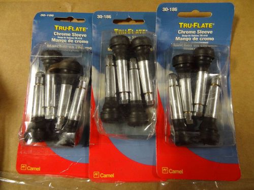 X3 camel tru-flate 30-816 chrome sleeve 2&#034; snap-in valves tr 418 ~i37~