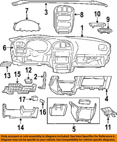 Mopar oem wc29bd5aa instrument panel-park brake hndle