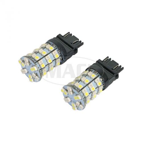 Light bulbs, 3157, (60) smd leds hyper white / amber