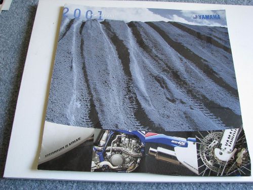 Nos original 2001 yamaha yz125 yz250f yz250 yz426f wr250f wr426f sales brochure