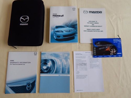 * 2006 mazda 6/mazda6 owners manual *