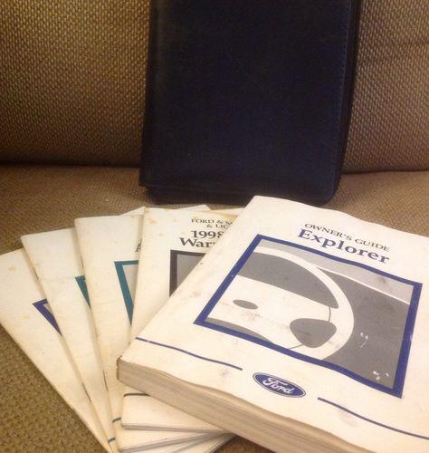 98 ford explorer owners manual and pouch, oem. 