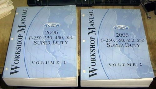 2006 ford f250 350 450 550 sduty trucks factory service manuals set of two