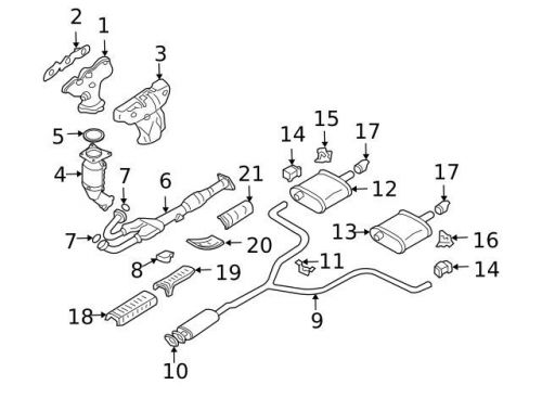 Genuine 2002-2008 nissan muffler hanger 20731-zd91a