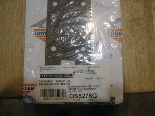 Oil pan gasket-torquemaster # os5276g--fits chevrolet v-8 small block 1957-80