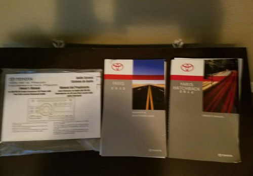 2012 toyota yaris hatchback owner&#039;s manual set