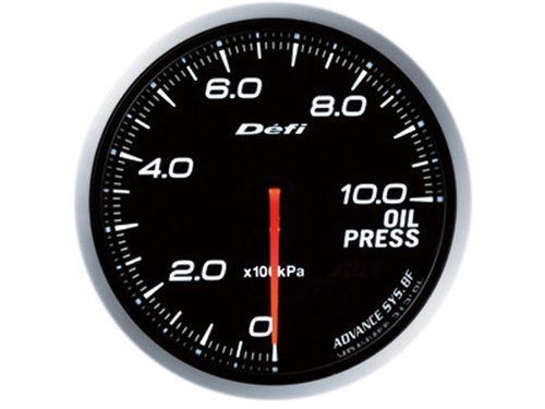 Defi df10201 advance bf gauge white illumination 60mm oil pressure