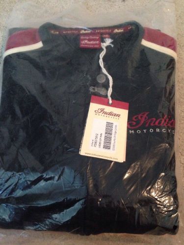 Ladies zip thru - black/red by indian motorcycle , new in package, size 2xl