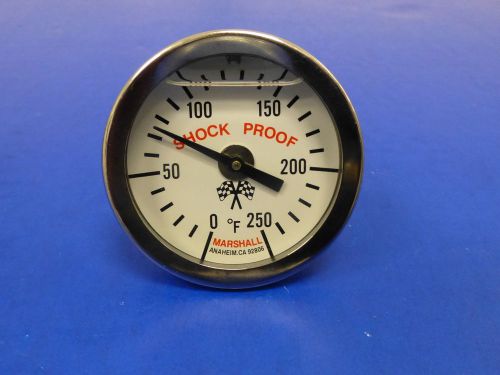 Marshall gauge 0-250 f direct mount engine water oil transmission temp 3/8 npt