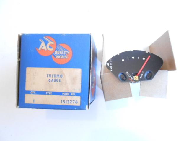 1957 pontiac ac water temp thermo gauge nos