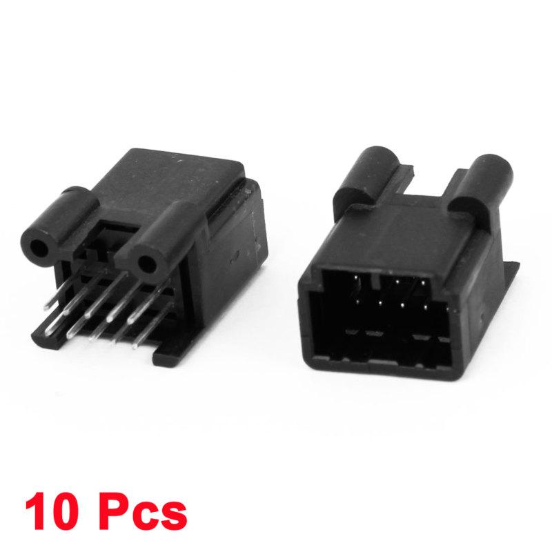 10 x black plastic casing 10p opel male test connector for nissan