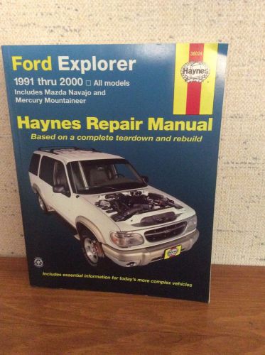 Haynes repair manual ford explorer 1991-2000