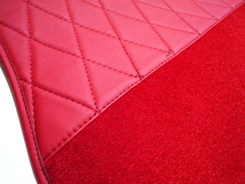 Peugeot 404 cabriolet red velours full int. carpet set