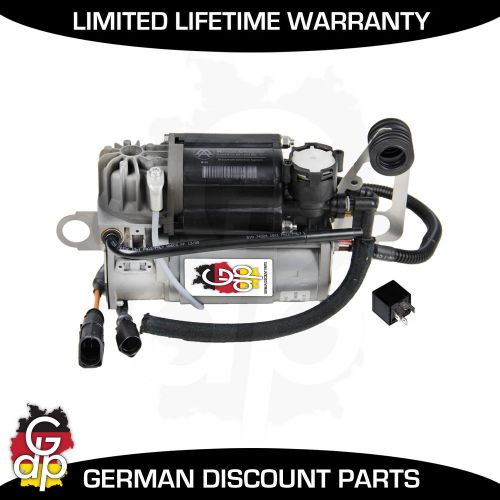 Audi q7 (4l) 11-15 new gdp air suspension compressor w/ sensor &amp; relay 4l0698007