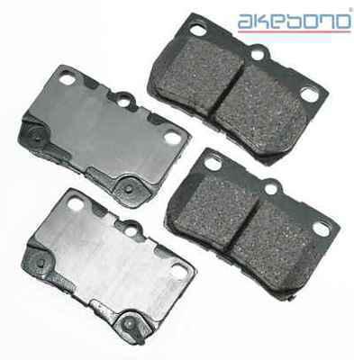 Akebono act1113 brake pad or shoe, rear-proact ultra premium ceramic pads