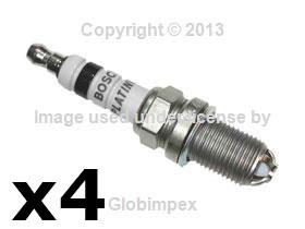 Bmw 6cyl bosch platinum+4 quad fire spark plug (set 4) + 1 year warranty