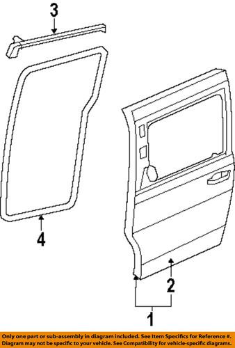 Mopar oem 5020704ad side loading door-outer panel