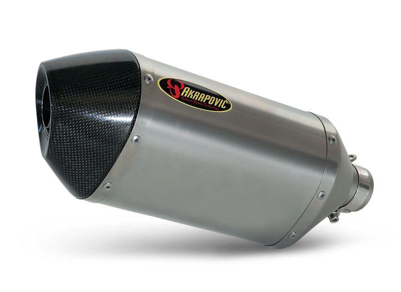 Akrapovic slip-on muffler hexagonal ss/ti/cf for yamaha yzf-r6 2006-2007