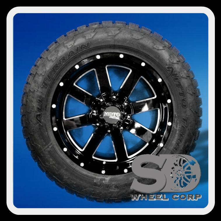 20" x 9" moto metal mo962 6x5.5 with 285/50/20 nitto terra grappler at tires