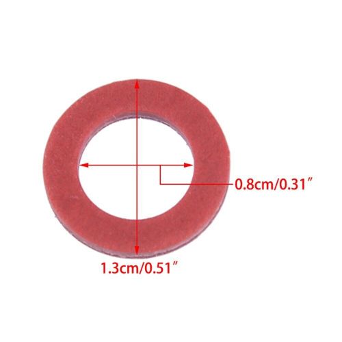 20pcs red outboards lower unit oil drain gaskets 90430-08020-00 for ymh