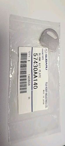 New oem 1989-01 subaru steel key blank - x legacy impreza loyale svx 57430aa140