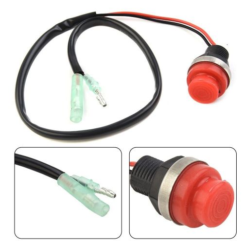 Boat stop switch engine keyless plastic push button round yacht 1x