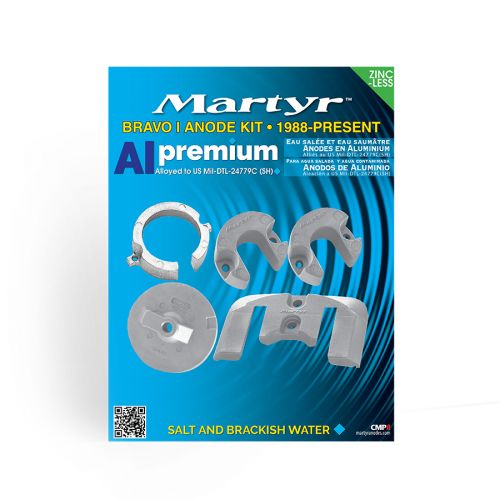 Martyr anodes cmbravo1kita aluminum mercruiser bravo 1 kit 1988+ canada metal